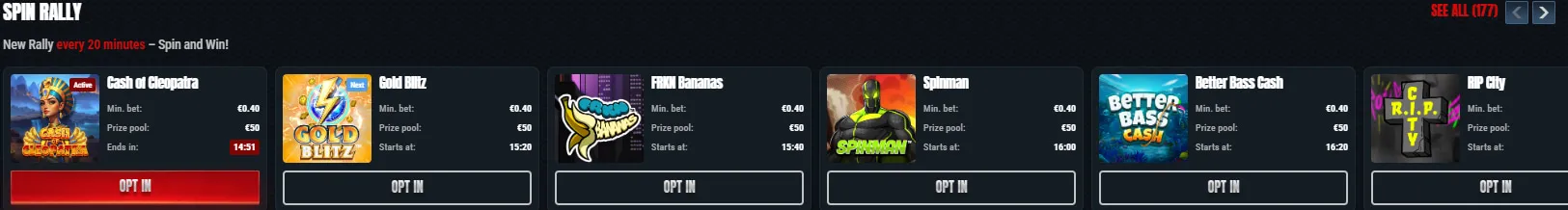 Cotygodniowe bonusy reload dla graczy VIP Cotygodniowe bonusy reload dla graczy VIP